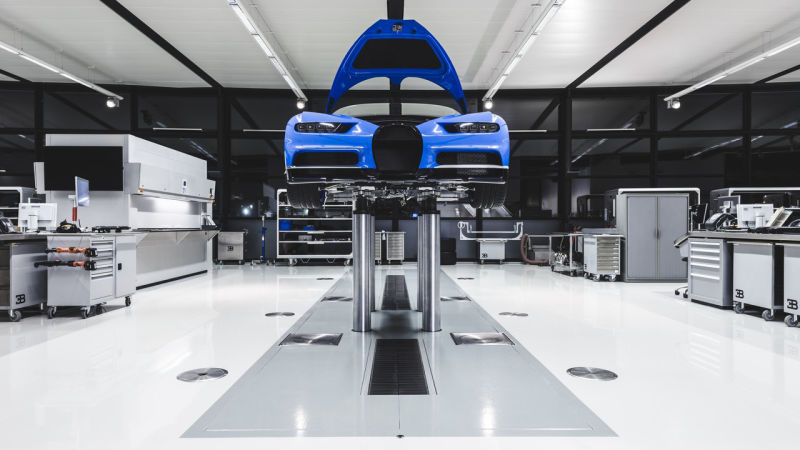 Illustration for article titled Así se fabrica el Bugatti Chiron, el nuevo coche más potente del mundo